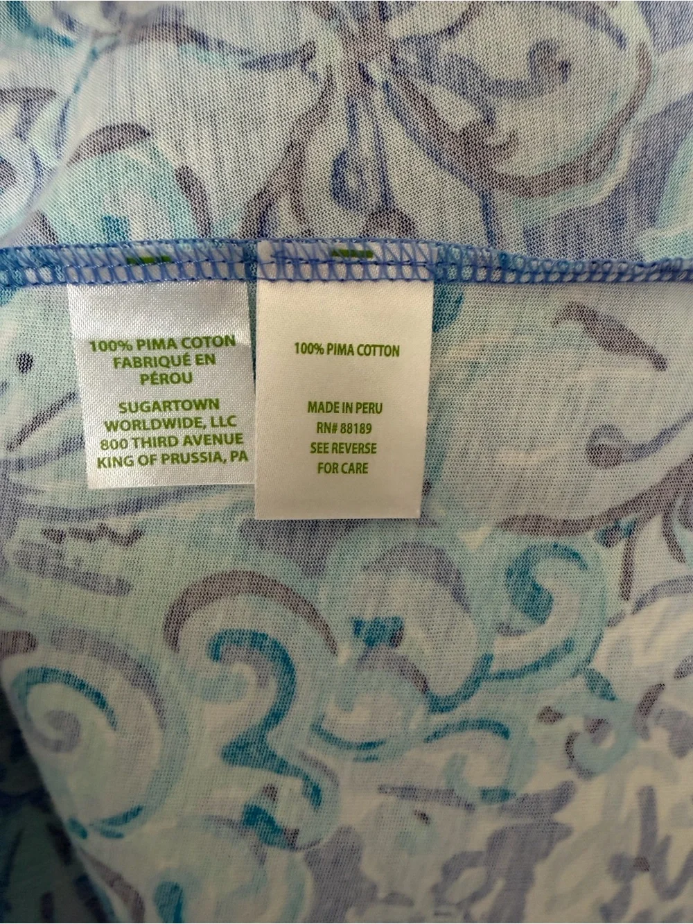 Lilly Pulitzer Billie dress size M Saltwater blue Suns out funs out - Picture 5 of 10